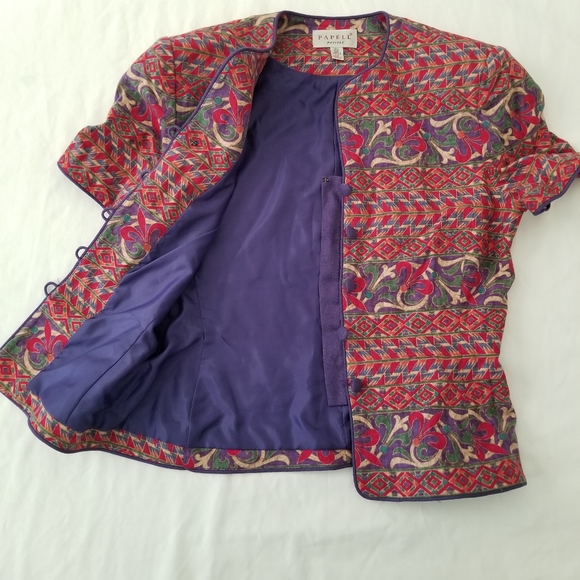 Vintage Crop Top 55% Linen Size 4P - Picture 9 of 11